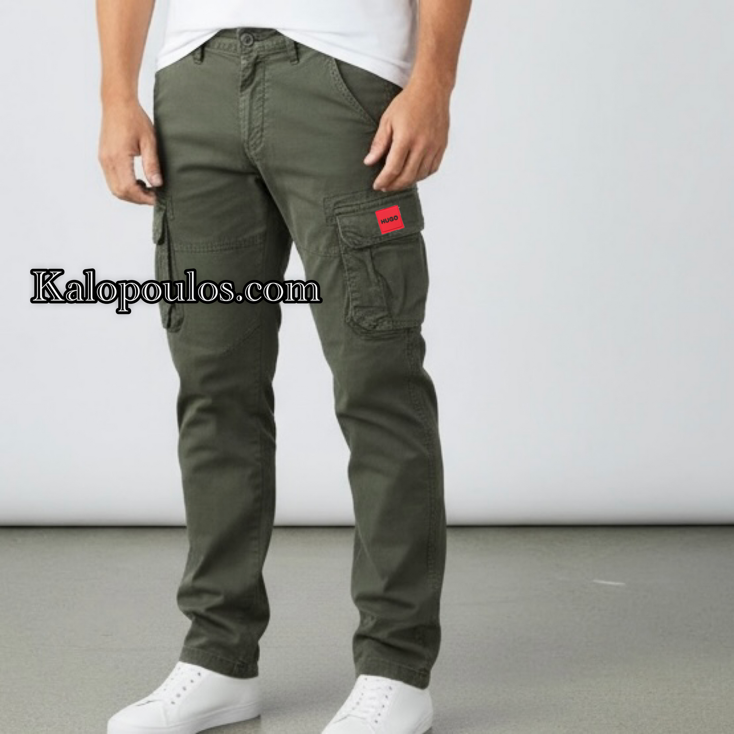 CARGO ΠΑΝΤΕΛΟΝΙ ΧΩΡΙΣ ΛΑΣΤΙΧΟ HUGO BOSS ΧΑΚΙ