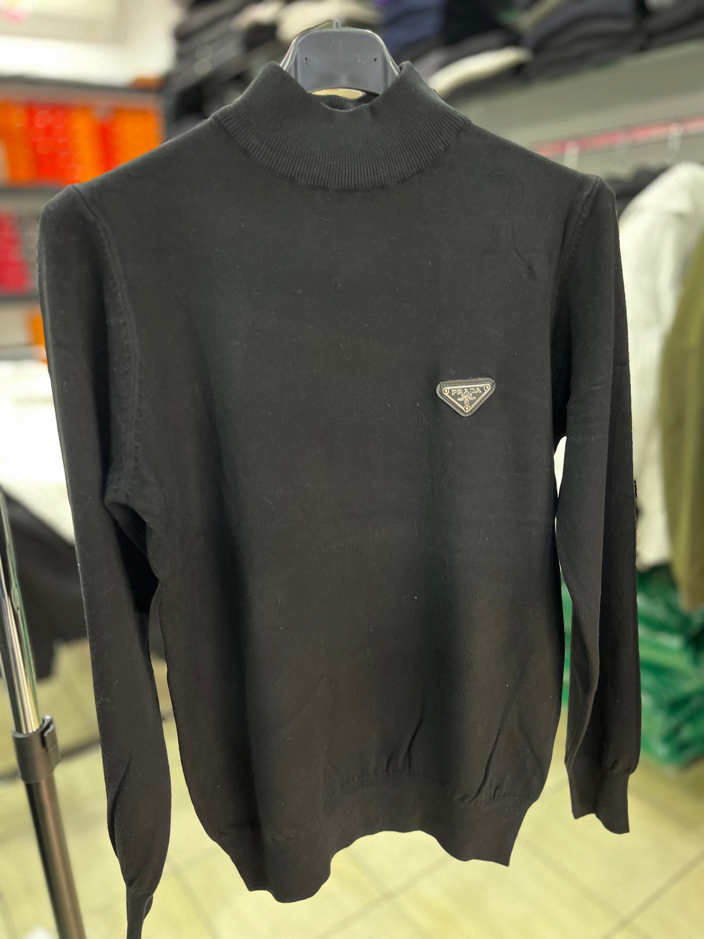 ΠΛΕΚΤΗ ΜΠΛΟΥΖΑ ΖΙΒΑΓΚΟ PRADA BLACK