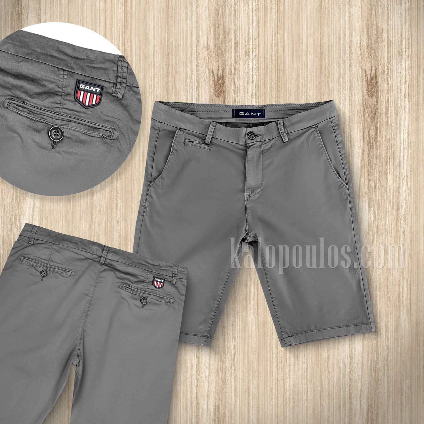 ΒΕΡΜΟΥΔΑ CHINO ΓΚΡΙ GANT