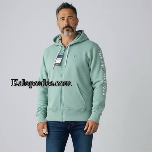 ΖΑΚΕΤΑ ΦΟΥΤΕΡ HOODIE TOMMY LIGHT KHAKI