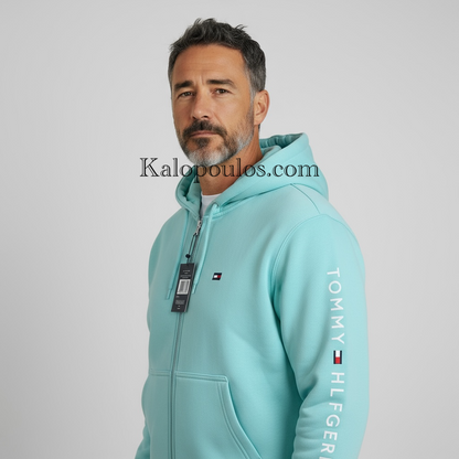 ΖΑΚΕΤΑ ΦΟΥΤΕΡ HOODIE TOMMY MINT
