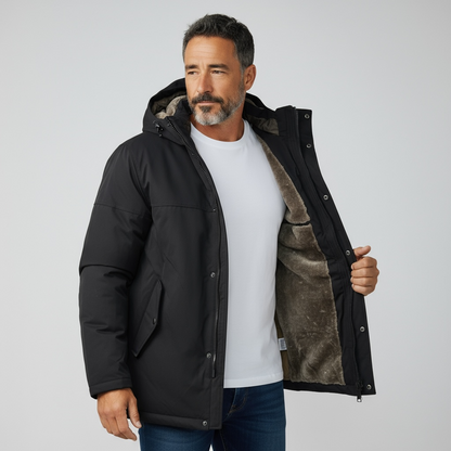 ΜΠΟΥΦΑΝ JACKET GANT ΜΑΥΡΟ ΜΕ ΕΠΕΝΔΥΣΗ ΓΟΥΝΑ
