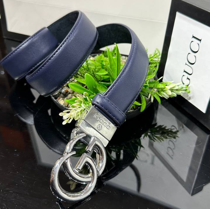 ΔΕΡΜΑΤΙΝΗ ΖΩΝΗ GUCCI BLUE SILVER