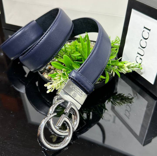 ΔΕΡΜΑΤΙΝΗ ΖΩΝΗ GUCCI BLUE SILVER