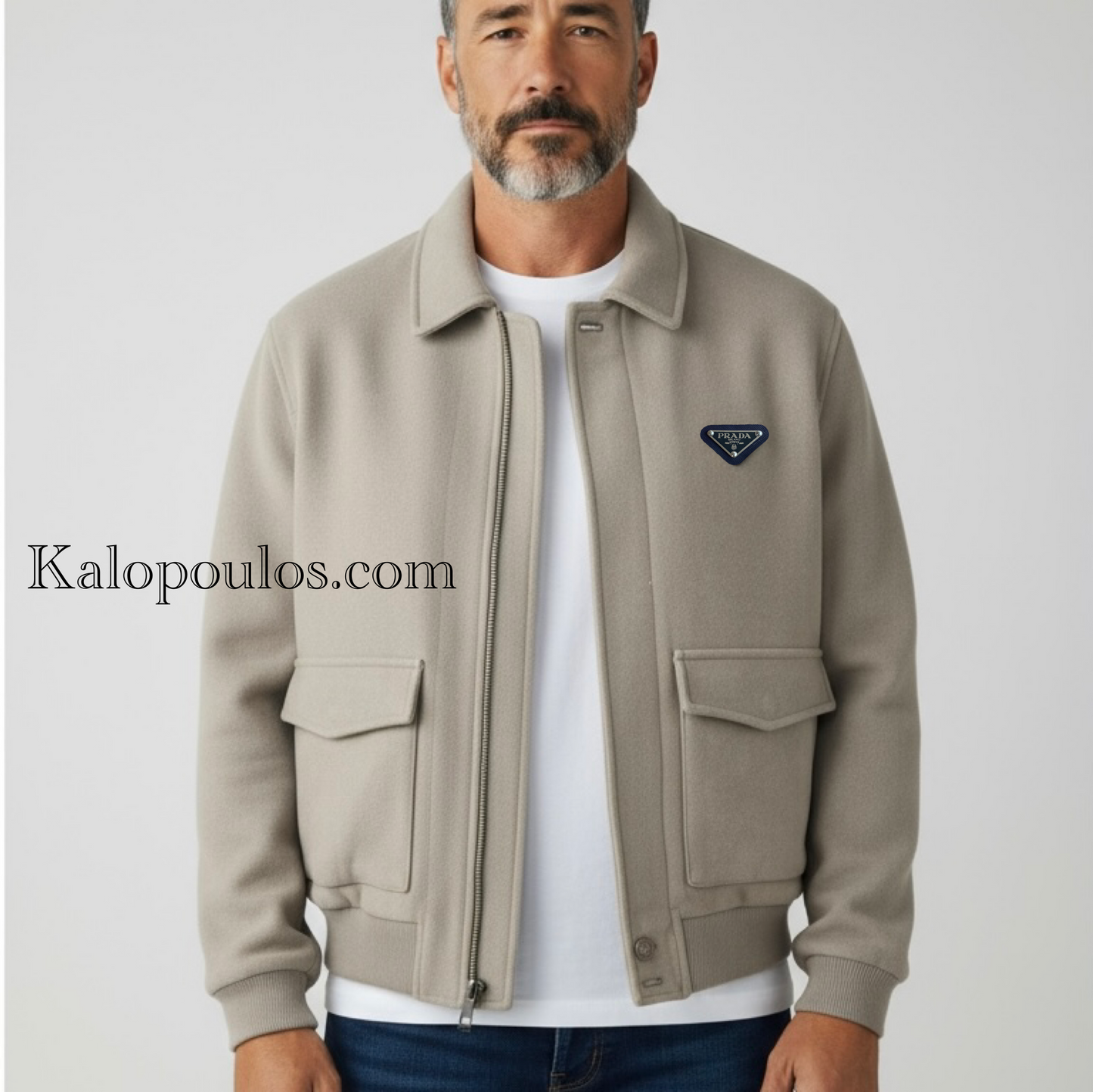 ΗΜΙΠΑΛΤΟ ΜΠΕΖ PRADA