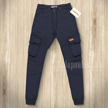 ΠΑΝΤΕΛΟΝΙ CARGO SUPERDRY ΜΠΛΕ ΣΚΟΥΡΟ
