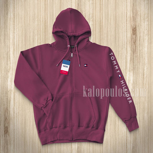 ΖΑΚΕΤΑ ΦΟΥΤΕΡ HOODIE TOMMY ΜΠΟΡΝΤΟ