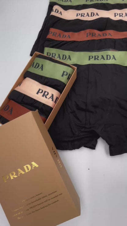 ΜΠΟΞΕΡΑΚΙΑ PRADA ΠΑΚΕΤΟ 10 ΤΕΜΑΧΙΩΝ ΟΛΑ ΜΑΥΡΑ